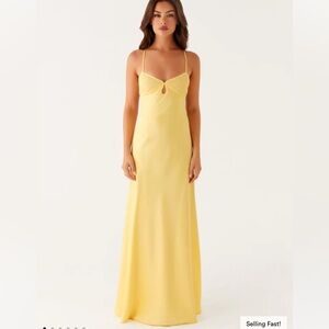 Pepper Mayo size small Joanie Maxi Dress - Yellow